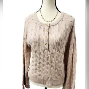 Women's Pullover Knit Sweater Long Sleeve Pure Color Spring Crew Neck Loose M